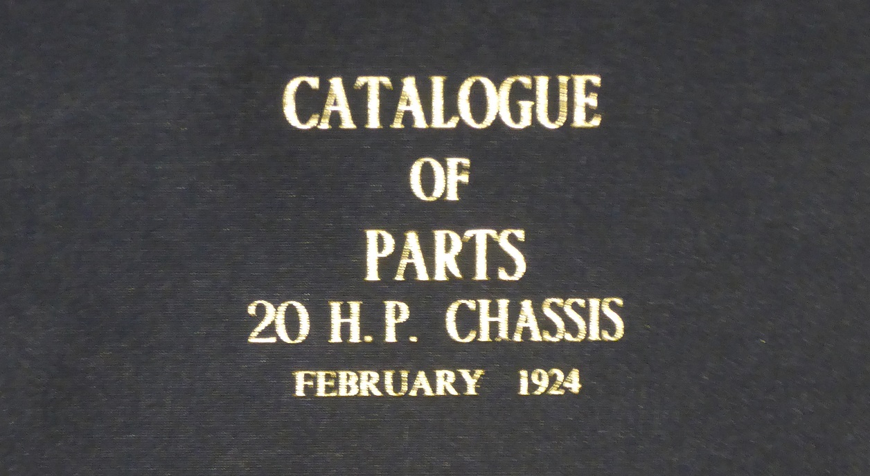 Supplement to the 1924 Catalogue of Parts