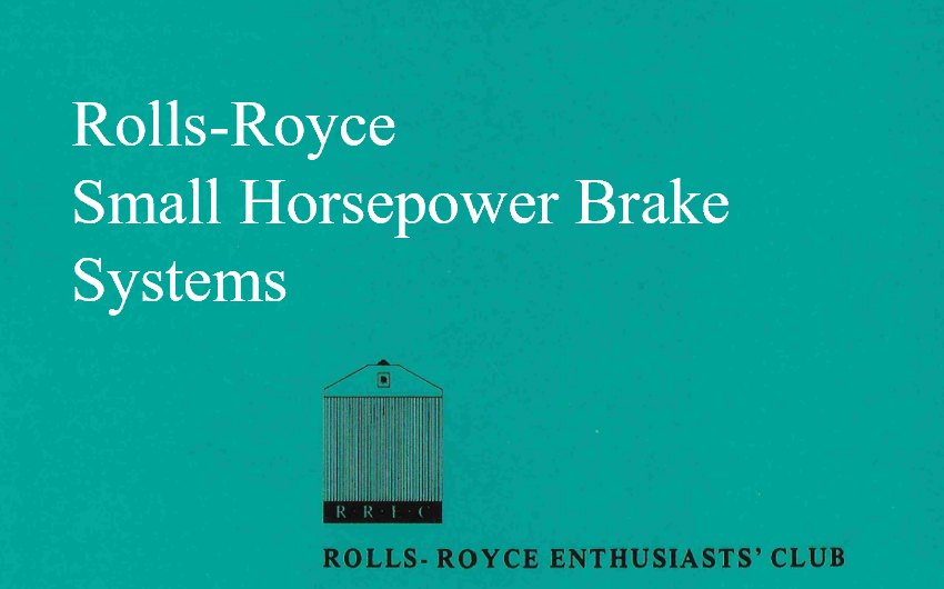 Rolls-Royce Small Horsepower Brake Systems