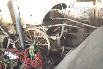 Ancient Cart At Chateau La Haute Touche