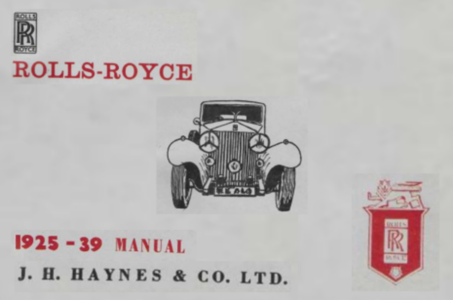 1925-1939 Haynes Manual